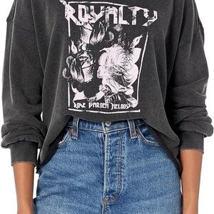 PAIGE Gray Graphic Long Sleeve Sweatshirt (only worn twice)